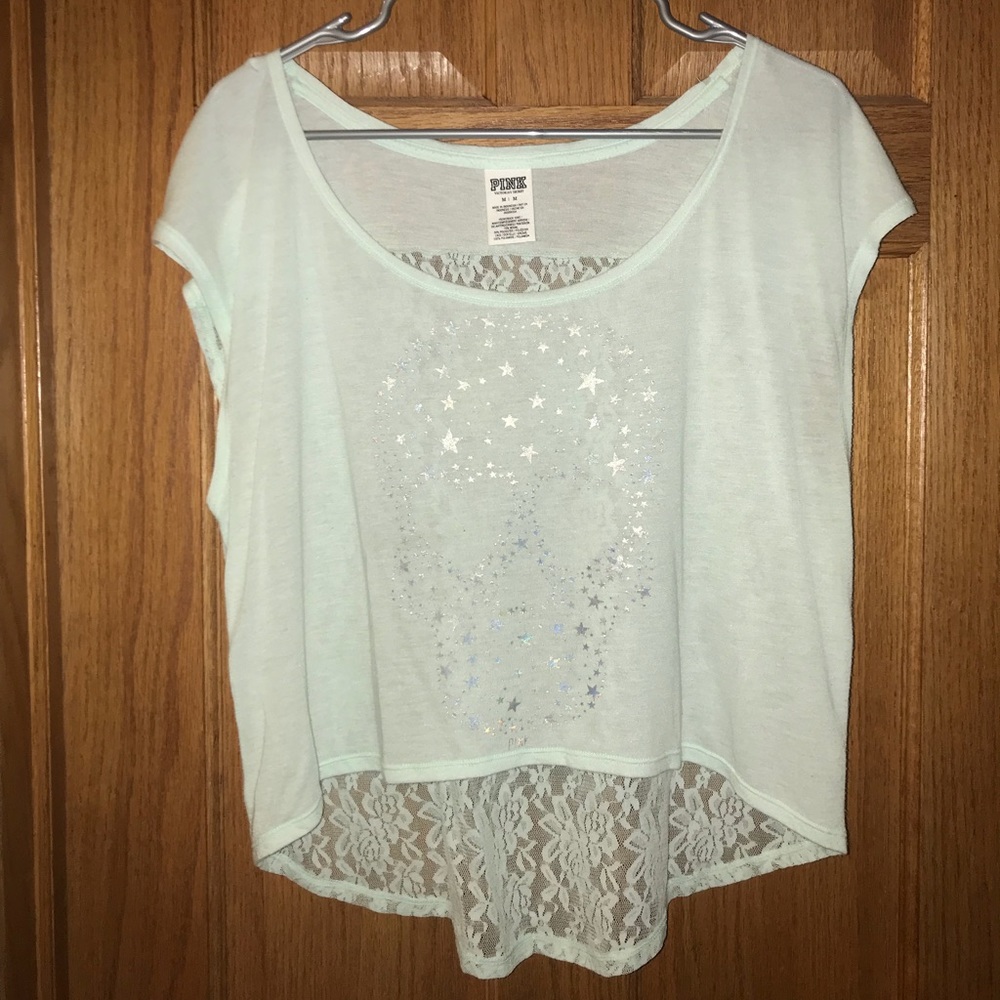 Pink Tshirt with Skull Design